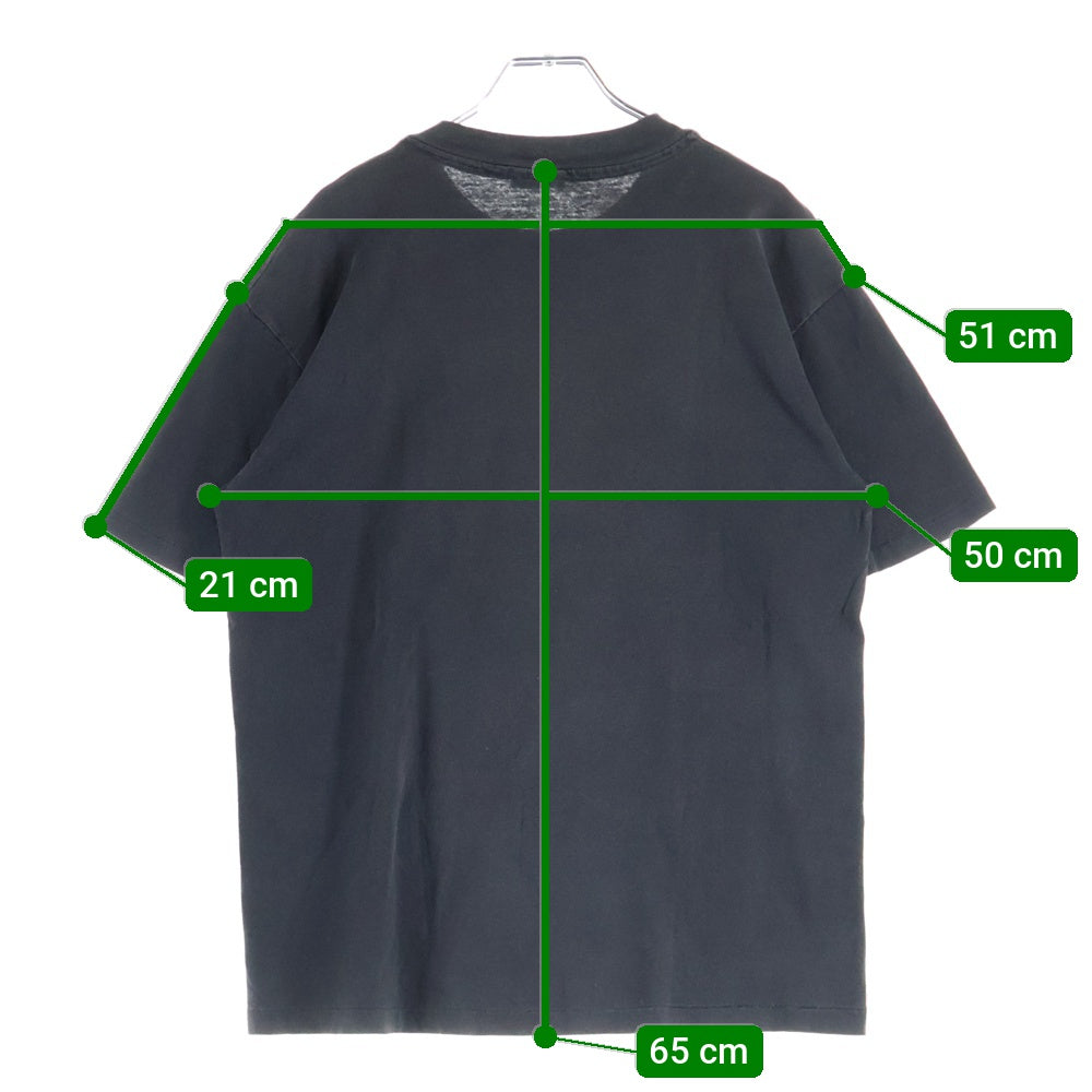 VINTAGE(ヴィンテージ) 90s JURASSIC PARK ジュラシックパーク ヘインズ フロントプリント半袖Tシャツカットソー ブラック