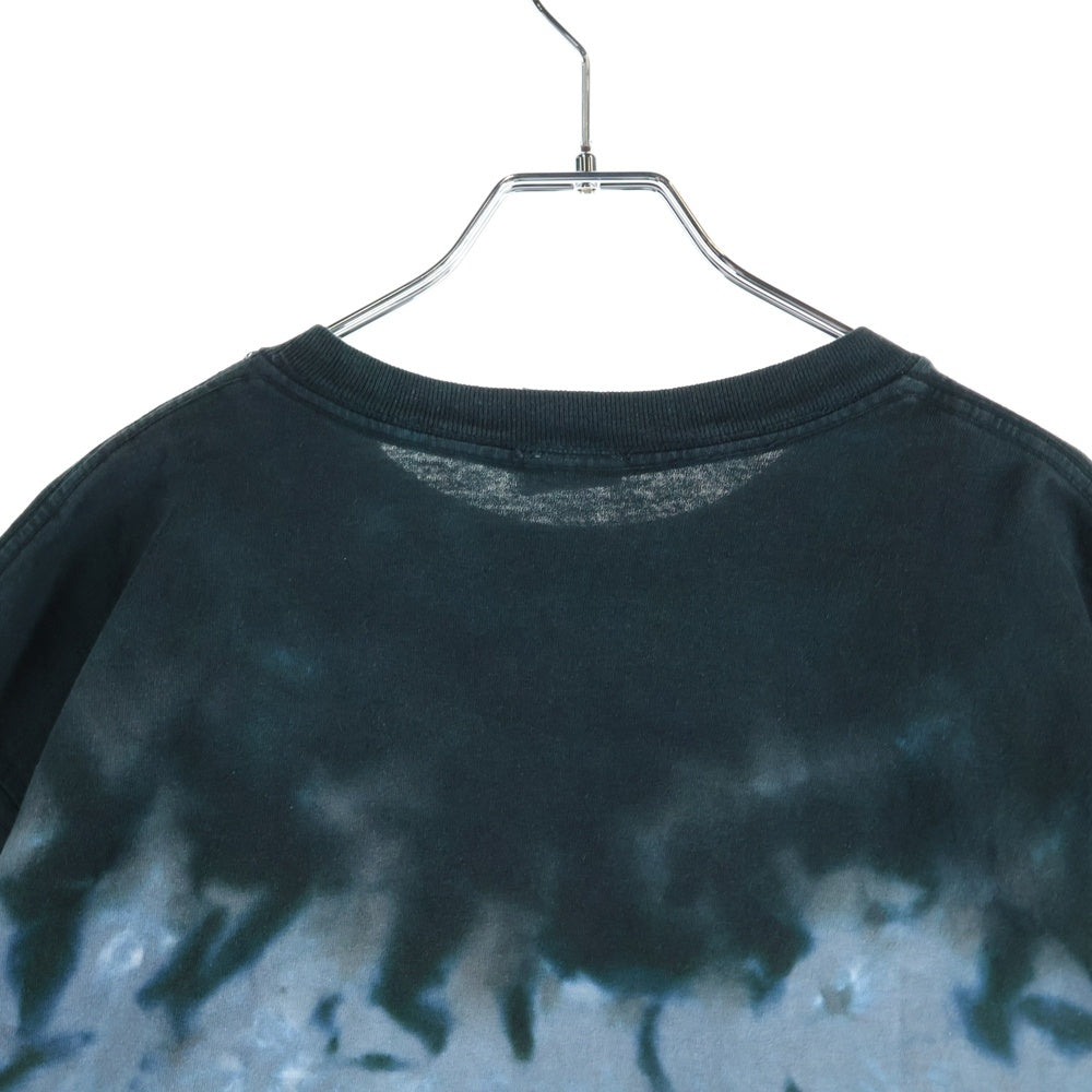 VINTAGE(ヴィンテージ) 00s PINK FLOYD THE WALL ピンクフロイド タイダイ フロントプリント半袖Tシャツカットソー ネイビー