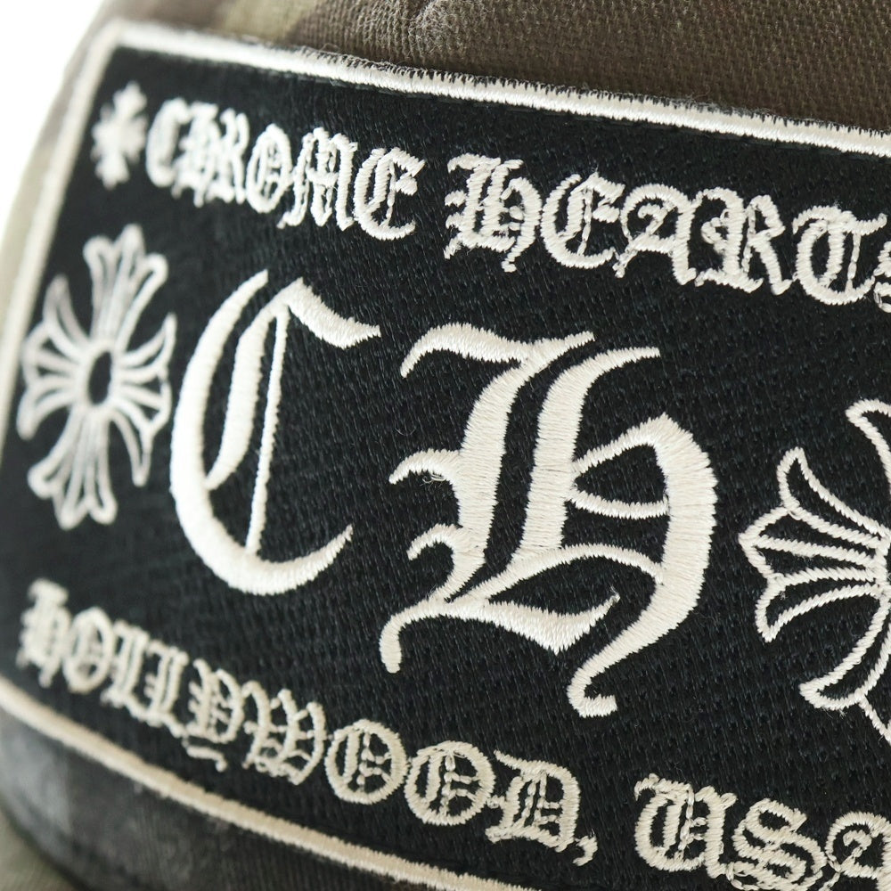 CHROME HEARTS(クロムハーツ) TRUCKER CAP CHパッチ メッシュトラッカーキャップ 帽子 カーキ
