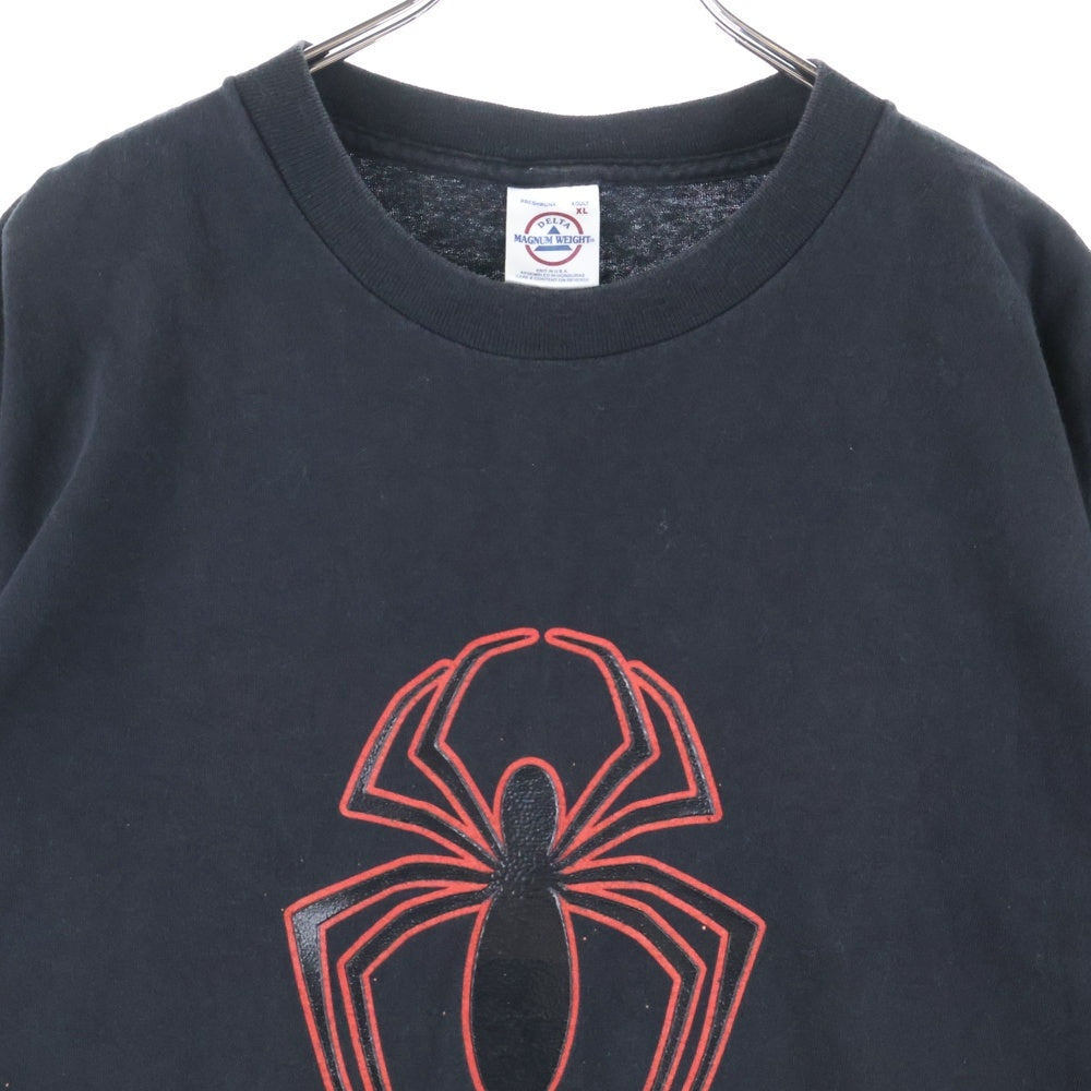 VINTAGE(ヴィンテージ) 00s SPIDERMAN PLASTIC LOGO スパイダーマン プラスティックロゴプリント 半袖Tシャツカットソー ブラック