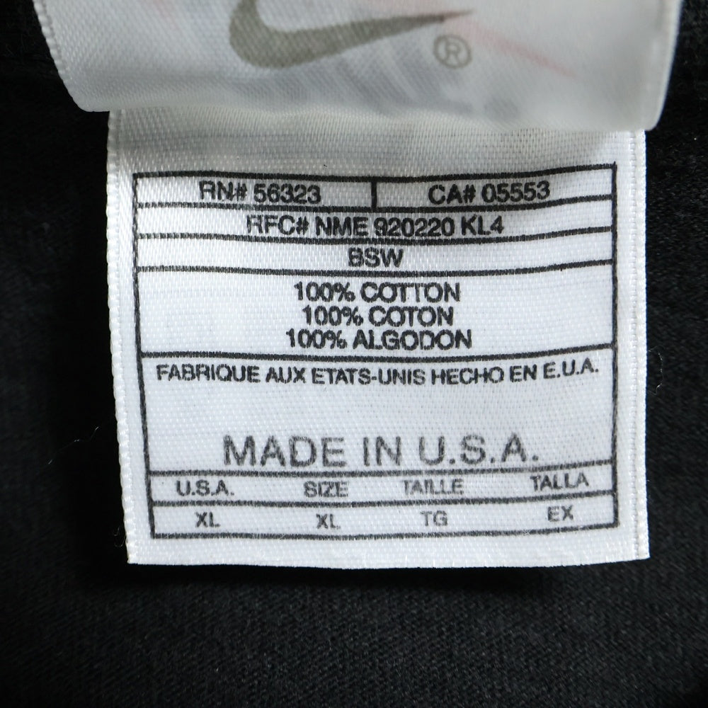 NIKE(ナイキ) 90s VINTAGE JASON KIDO プリント 半袖Tシャツカットソー ブラック