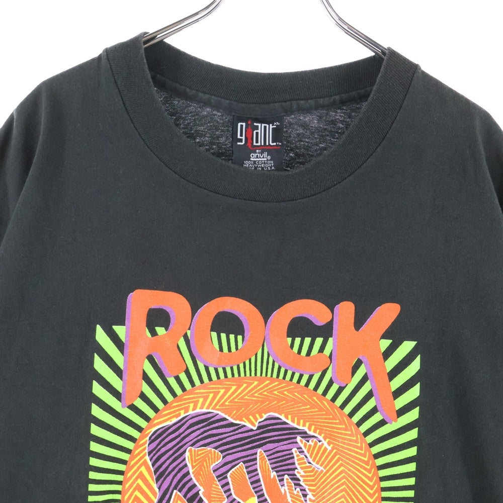 VINTAGE(ヴィンテージ) 90s ROCK FOR CHOICE 1994 MUSIC FESTIVAL 両面プリント 半袖Tシャツカットソー ブラック
