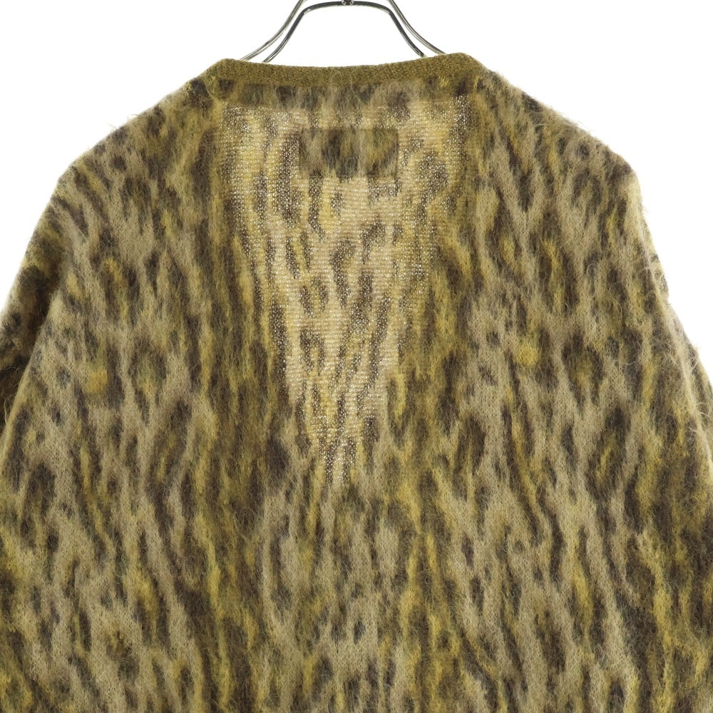WACKO MARIA(ワコマリア) 22SS LEOPARD MOHAIR KNIT CARDIGAN レオパードモヘアカーディガン ベージュ
