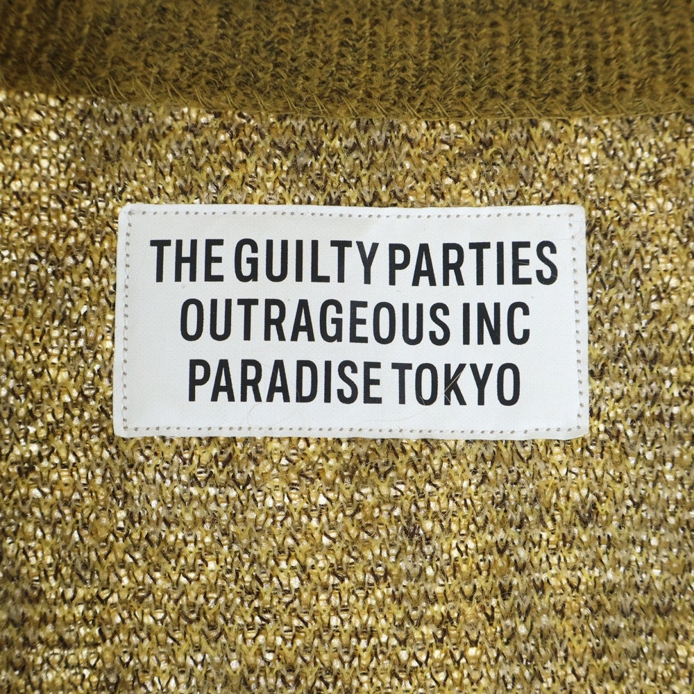 WACKO MARIA(ワコマリア) 22SS LEOPARD MOHAIR KNIT CARDIGAN レオパードモヘアカーディガン ベージュ