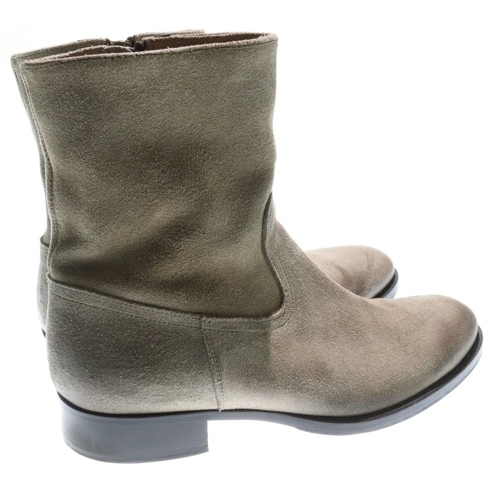 BUTTERO(ブッテロ) サイドジップ スエード ブーツ B825 ブラウン