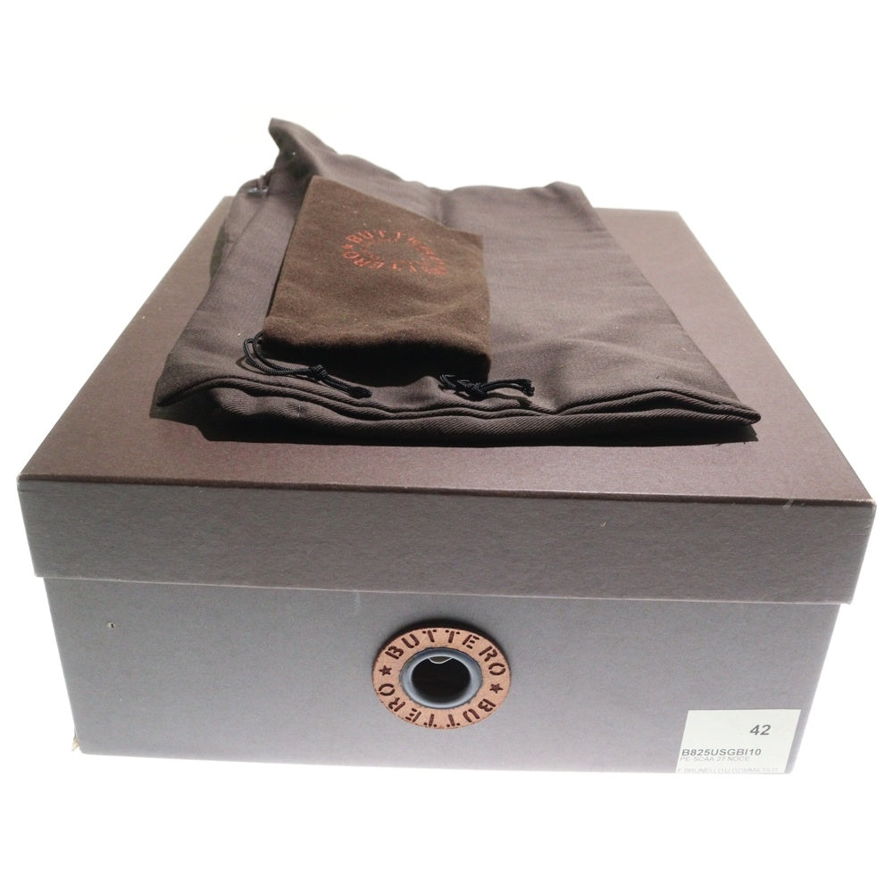 BUTTERO(ブッテロ) サイドジップ スエード ブーツ B825 ブラウン