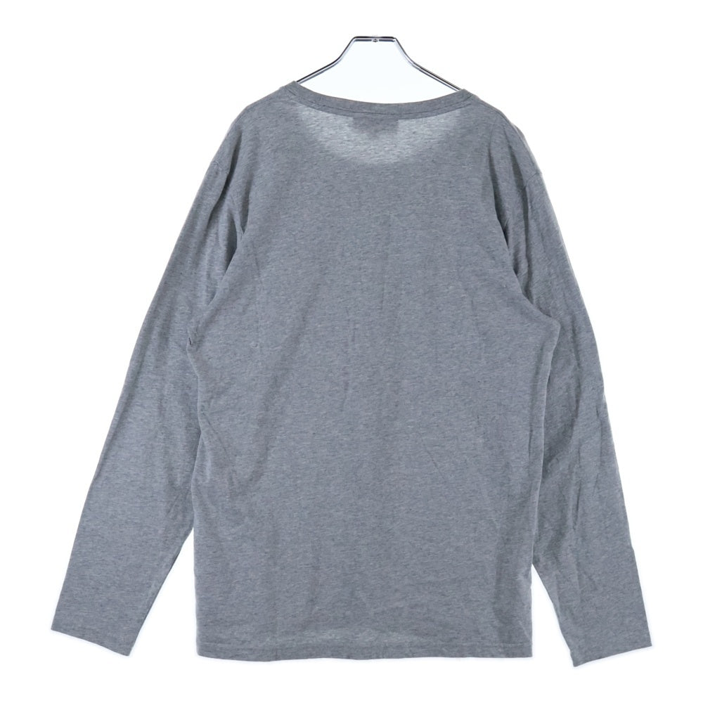 BURBERRY LONDON(バーバリーロンドン) Emblem Long Sleeve T-Shirt 8004255 エンブレムロゴ刺繍長袖Tシャツ ロンT グレー