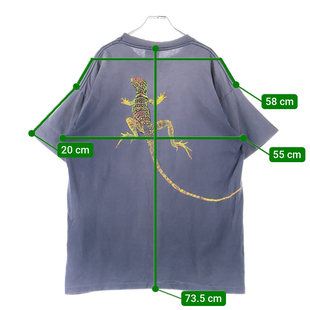 VINTAGE(ヴィンテージ) 90s MARLBORO UNLIMITED LIZARD マルボロ アンリミテッド 半袖Tシャツ カットソー ブラック