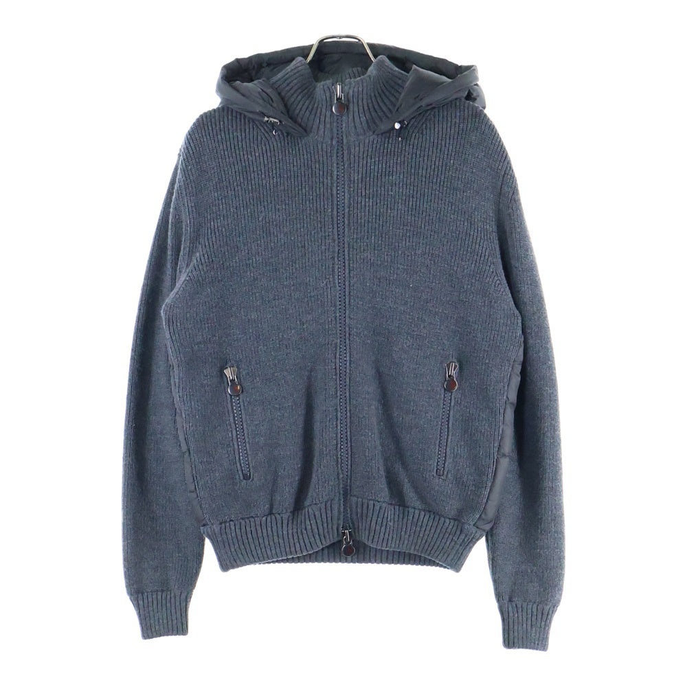 MONCLER(モンクレール) TRICOT CARDIGAN A20919413500 94111 トリコ ジップニットカーディガンフーディ グレー