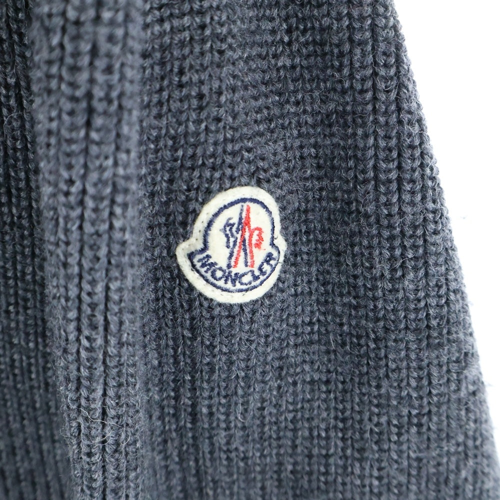MONCLER(モンクレール) TRICOT CARDIGAN A20919413500 94111 トリコ ジップニットカーディガンフーディ グレー