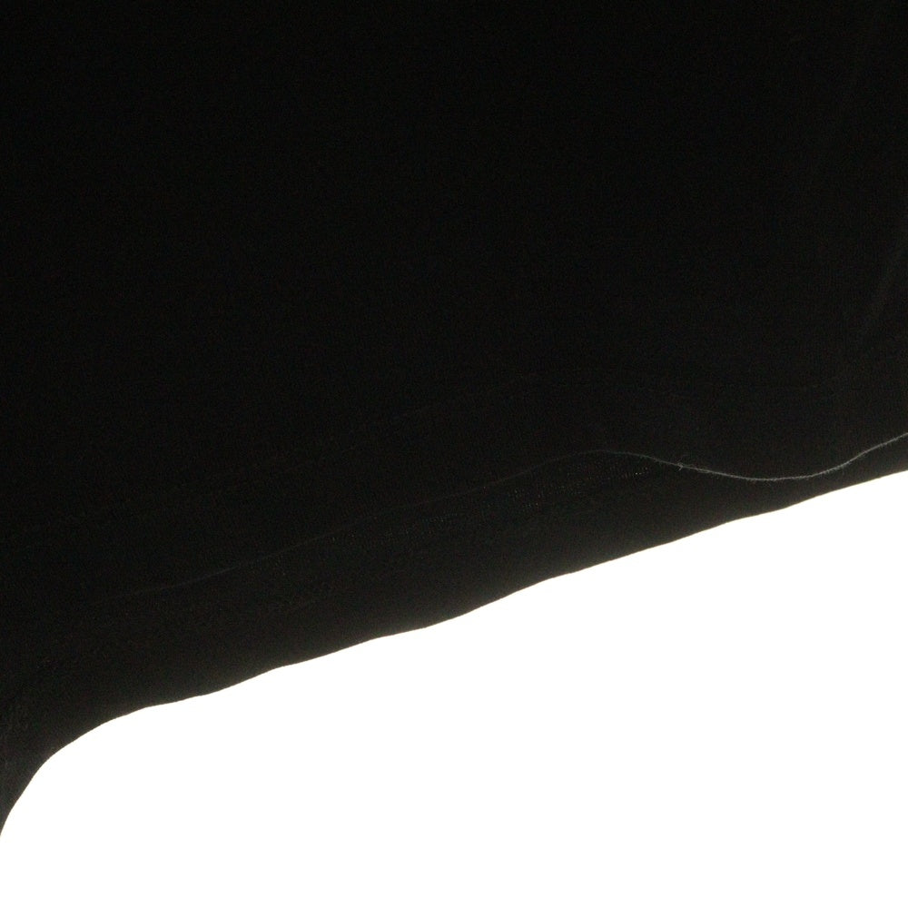 BALMAIN(バルマン) METALLIZED FLOCKED TEE EG010BB99 立体ロゴプリント半袖Tシャツ ブラック