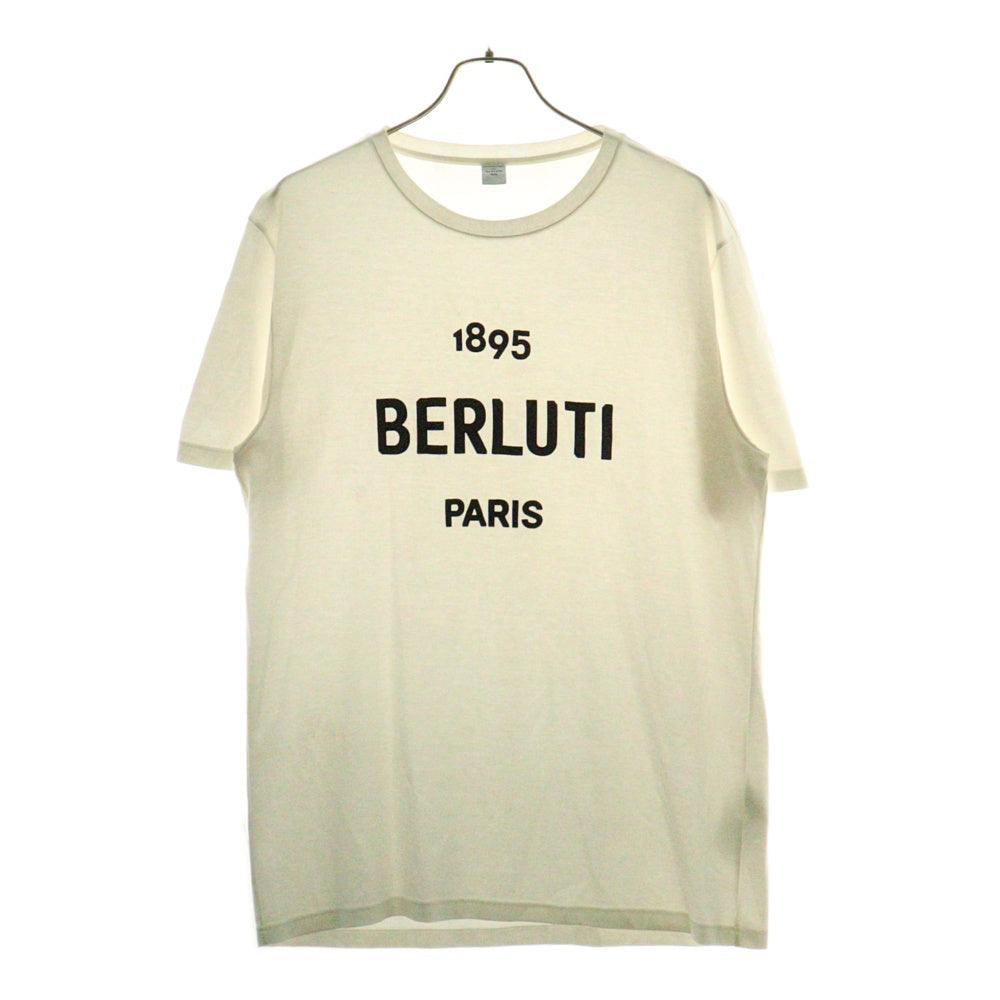 Berluti(ベルルッティ) ロゴ半袖Tシャツ R18JRS50JAEK ホワイト
