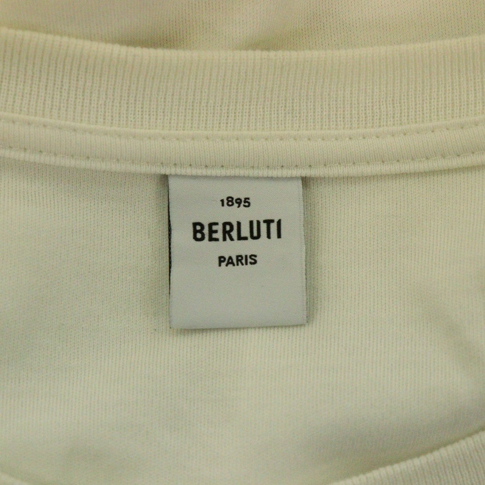 Berluti(ベルルッティ) ロゴ半袖Tシャツ R18JRS50JAEK ホワイト