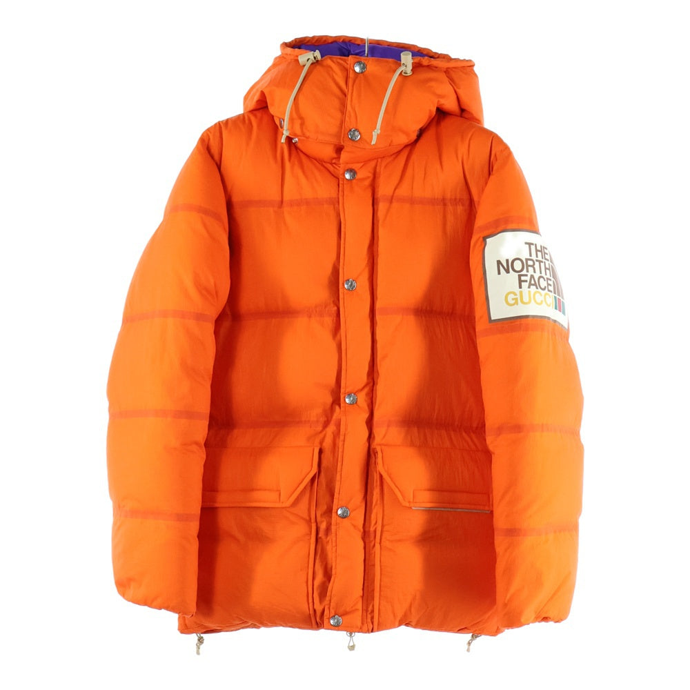 GUCCI(グッチ) ×THE NORTH FACE PADDED JACKET ノースフェイス ダウンジャケット オレンジ 663726 XAACY