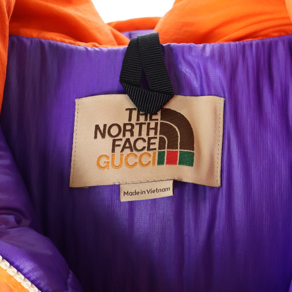 GUCCI(グッチ) ×THE NORTH FACE PADDED JACKET ノースフェイス ダウンジャケット オレンジ 663726 XAACY