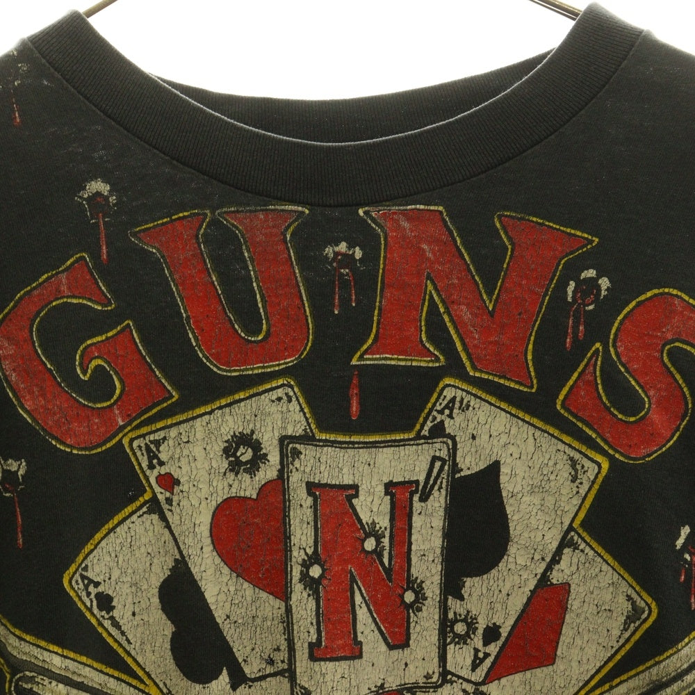 VINTAGE(ヴィンテージ) GUNS N ROSES ガンズアンドローゼズ ユーロ 半袖Tシャツ カットソー ブラック