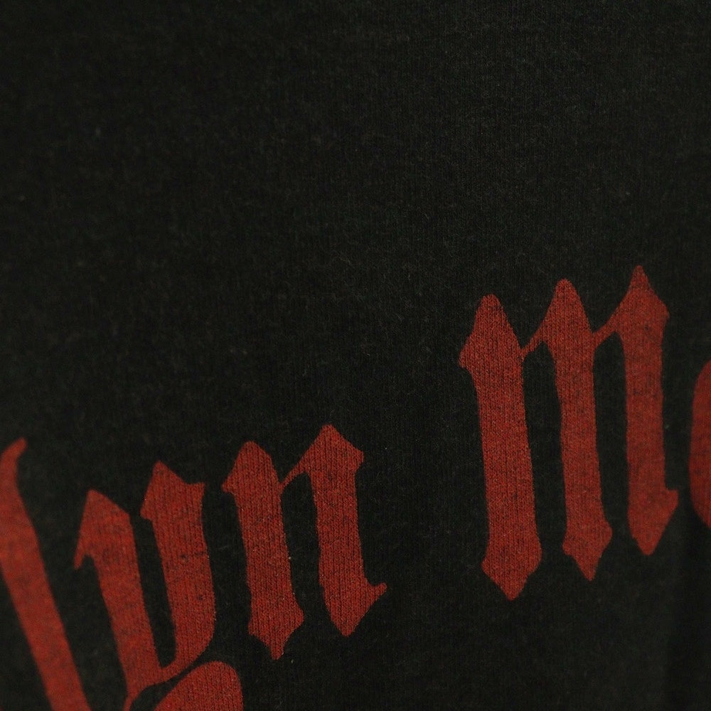 VINTAGE(ヴィンテージ) MARILYN MANSON GUNS GOD GOVERNMENT マリリンマンソン フロントプリント長袖Tシャツカットソー ブラック