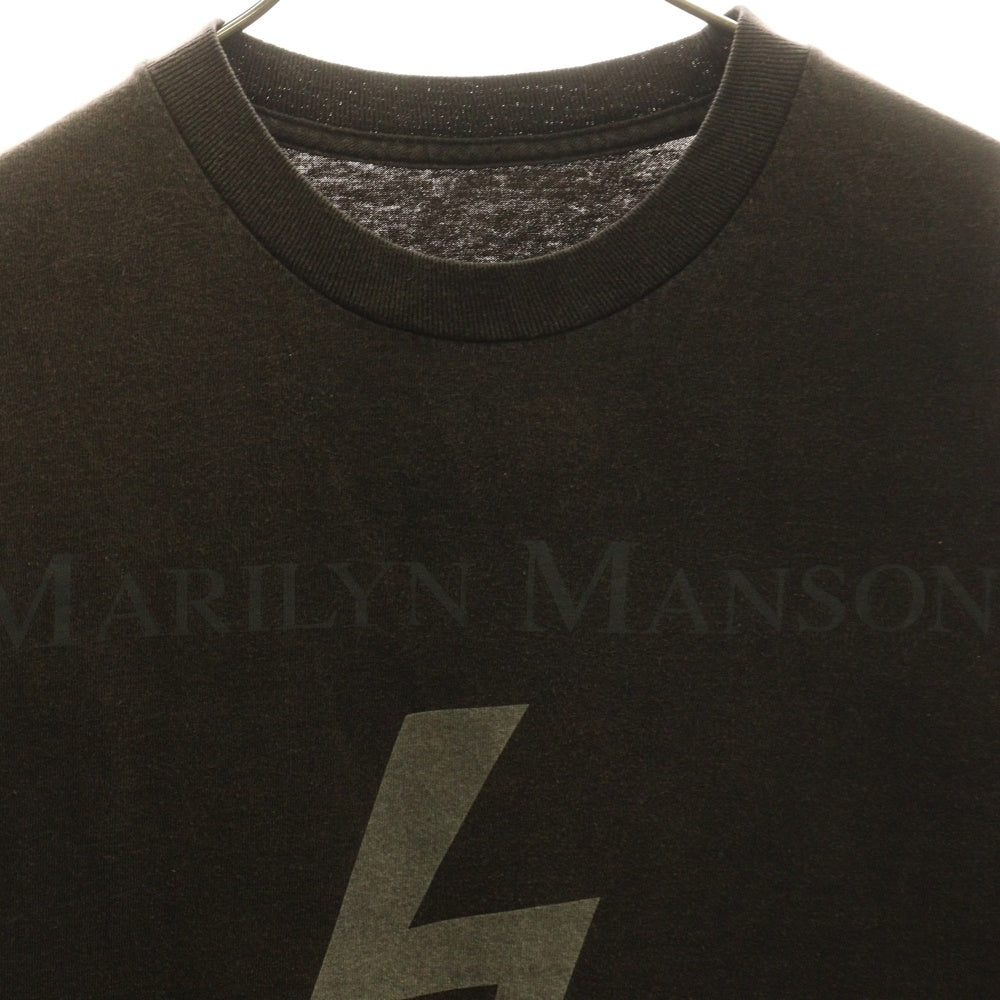 VINTAGE(ヴィンテージ) 90s MARILYN MANSON マリリンマンソン 両面プリント半袖Tシャツ カットソー ブラック