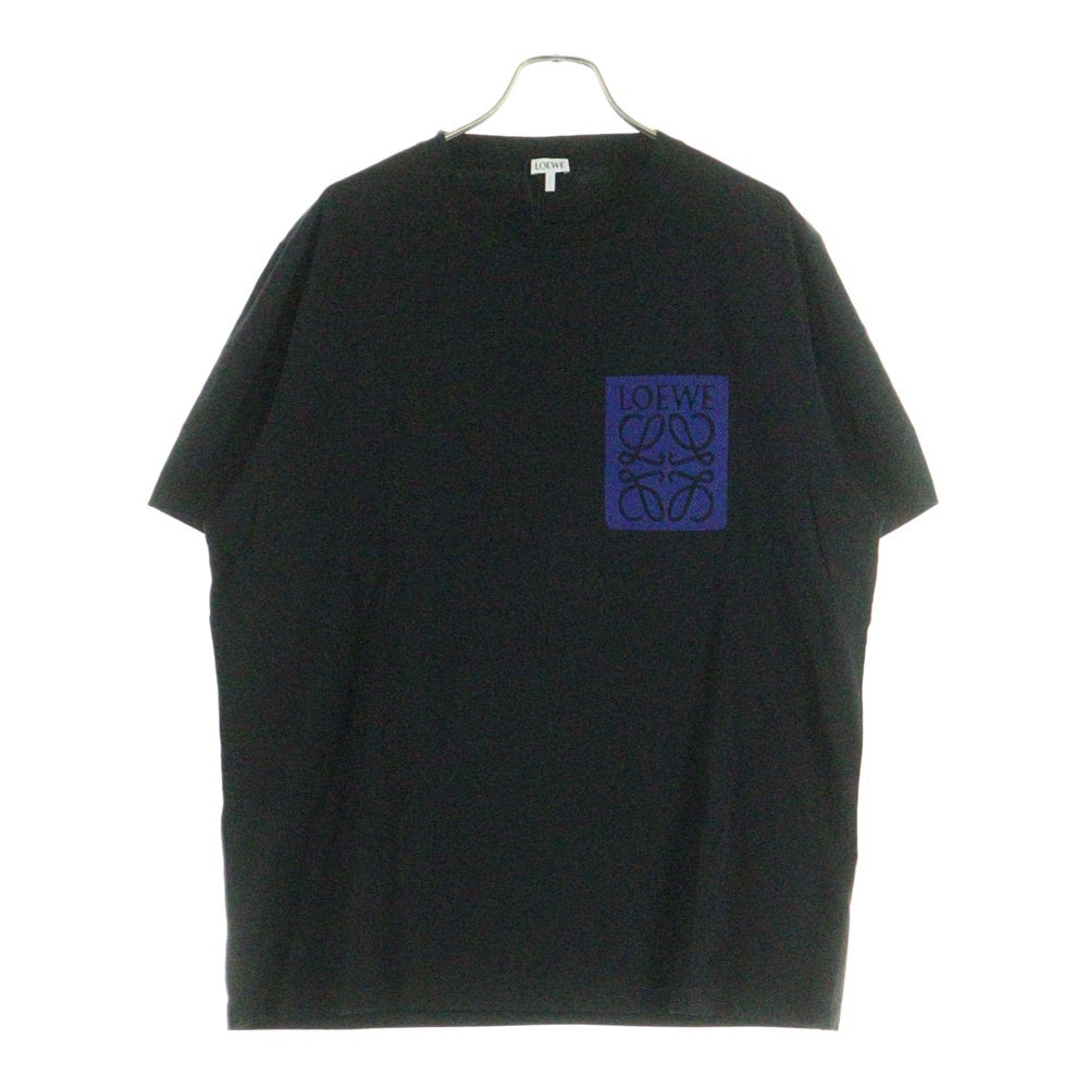 LOEWE(ロエベ) アナグラムロゴ刺繍 半袖Tシャツ カットソー ブラック H526Y22XAT