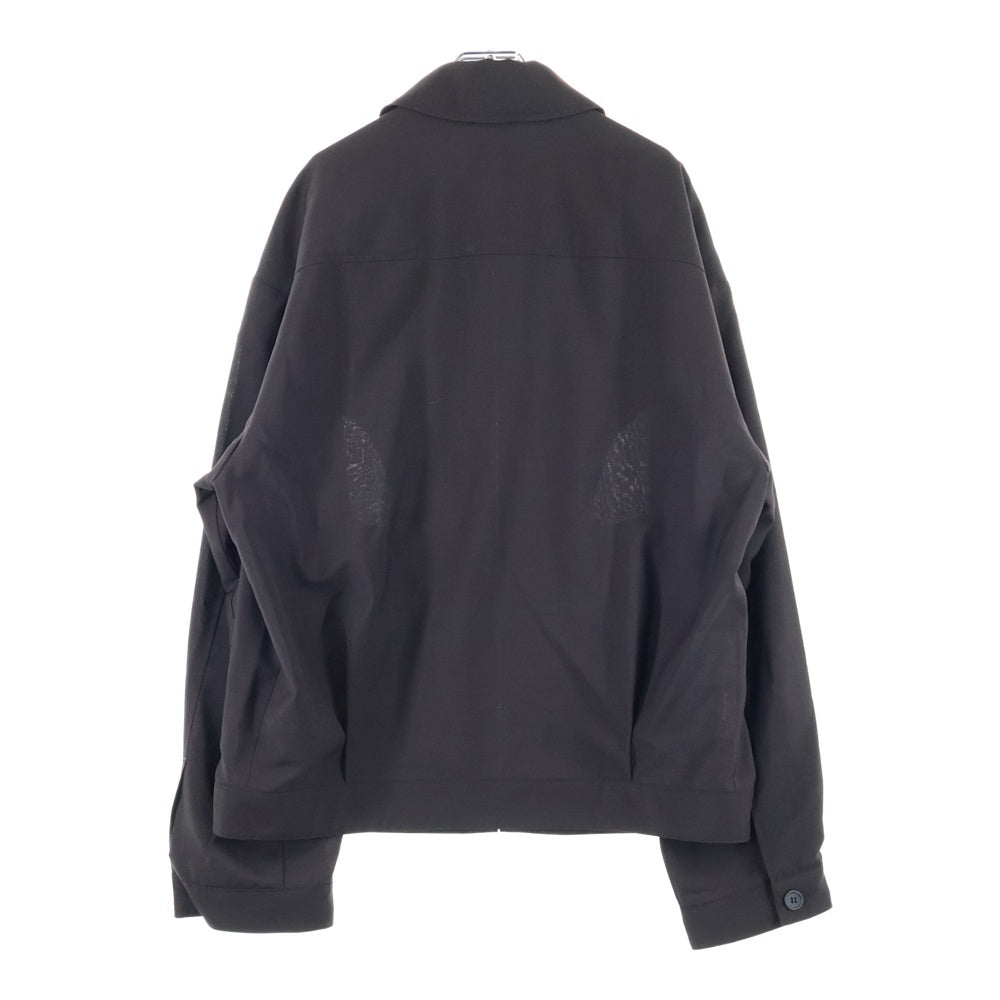 miumiu(ミュウミュウ) 24SS ロゴワッペン ジップアップジャケット ML1041 ブラウン