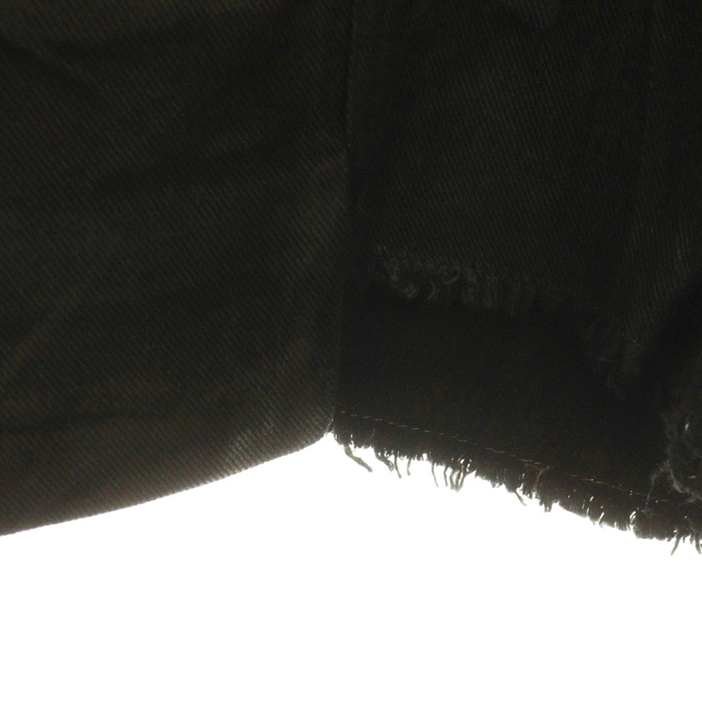 DRKSHDW(ダークシャドウ) STEFAN CARGO SHORTS ステファン カーゴショーツ コーティングデニムハーフパンツ ブラック DU01E3358-DCF