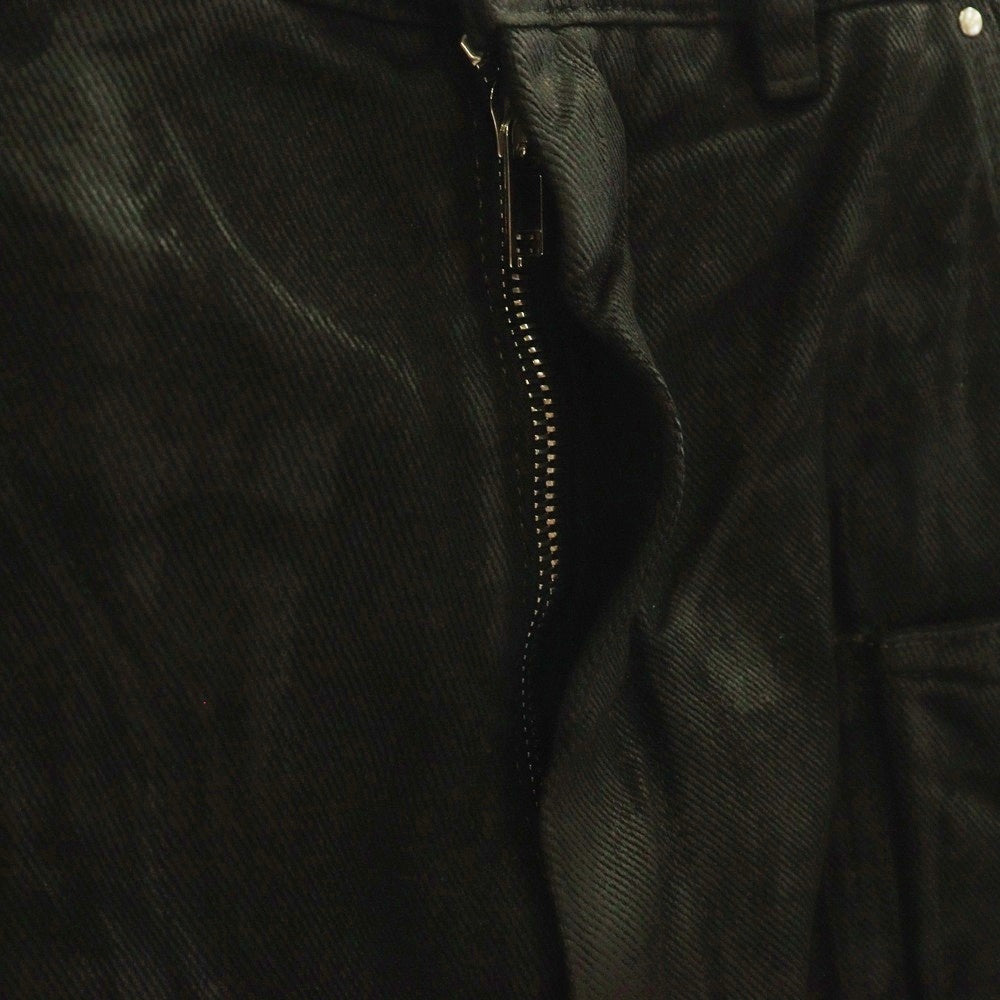 DRKSHDW(ダークシャドウ) STEFAN CARGO SHORTS ステファン カーゴショーツ コーティングデニムハーフパンツ ブラック DU01E3358-DCF
