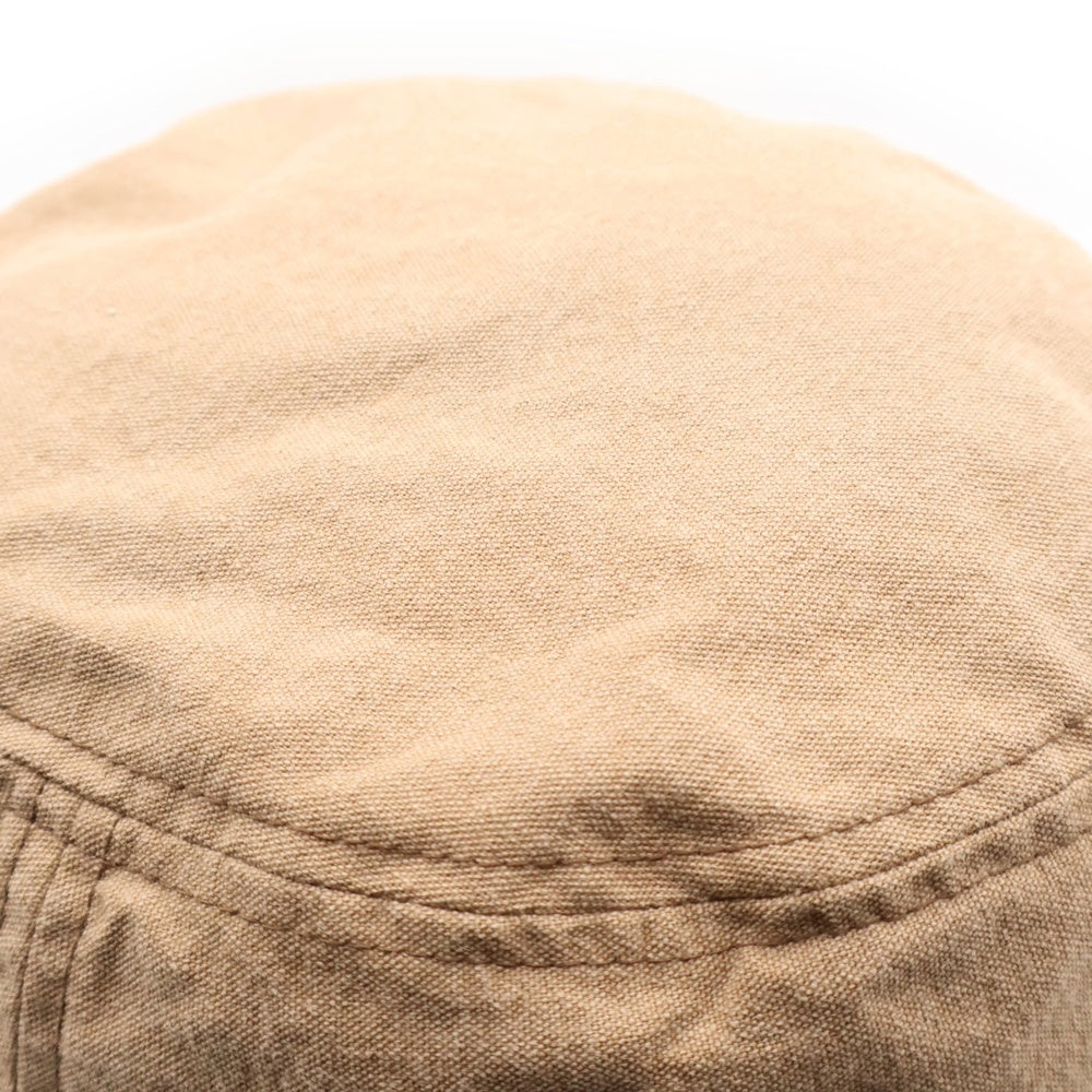 STUSSY(ステューシー) ロゴ刺繍コットンバケットハット ブラウン