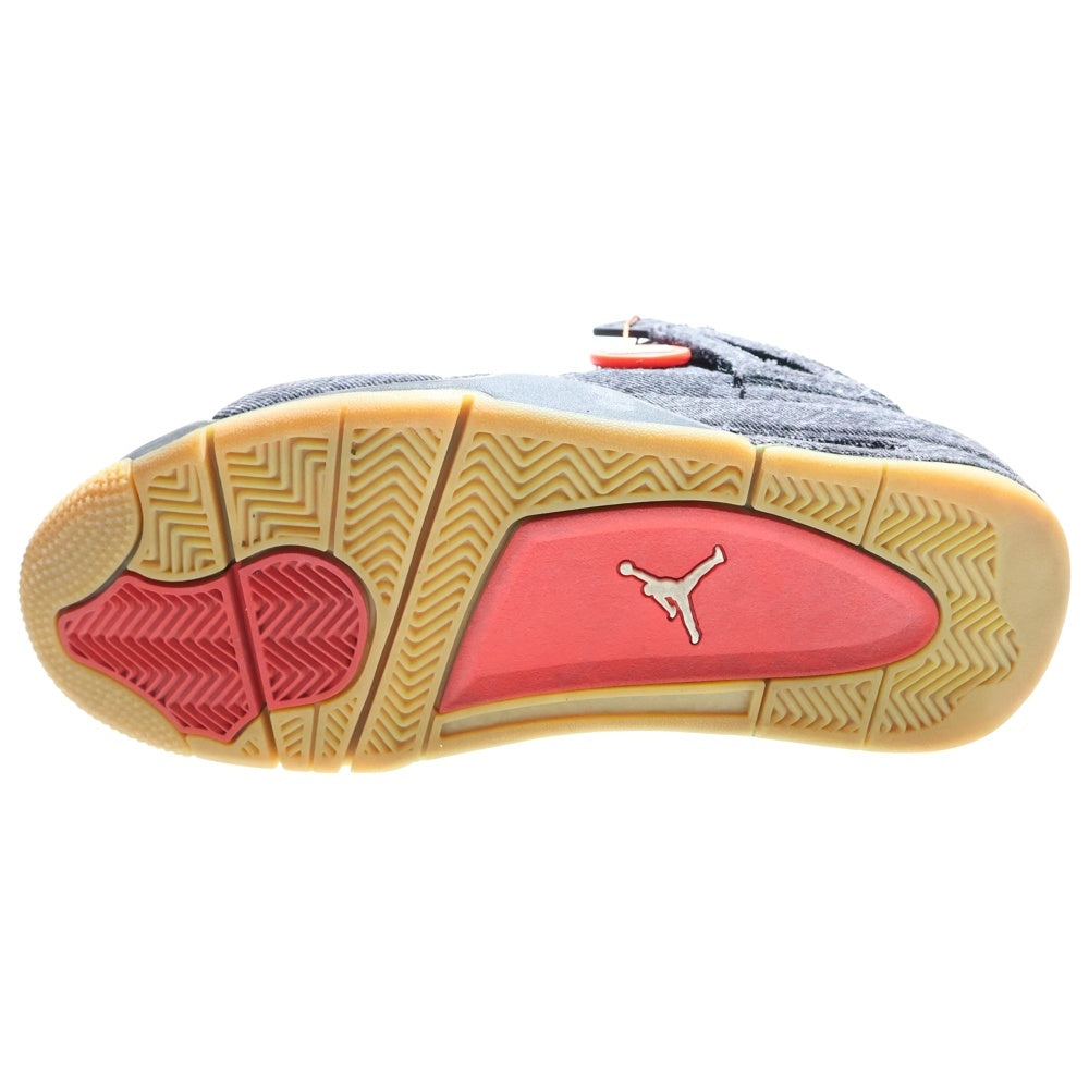 NIKE(ナイキ) ×Levi's AIR JORDAN 4 RETRO AO2571-001 リーバイス エアジョーダン4 デニム ハイカットスニーカー ブラック US8.5/26.5cm