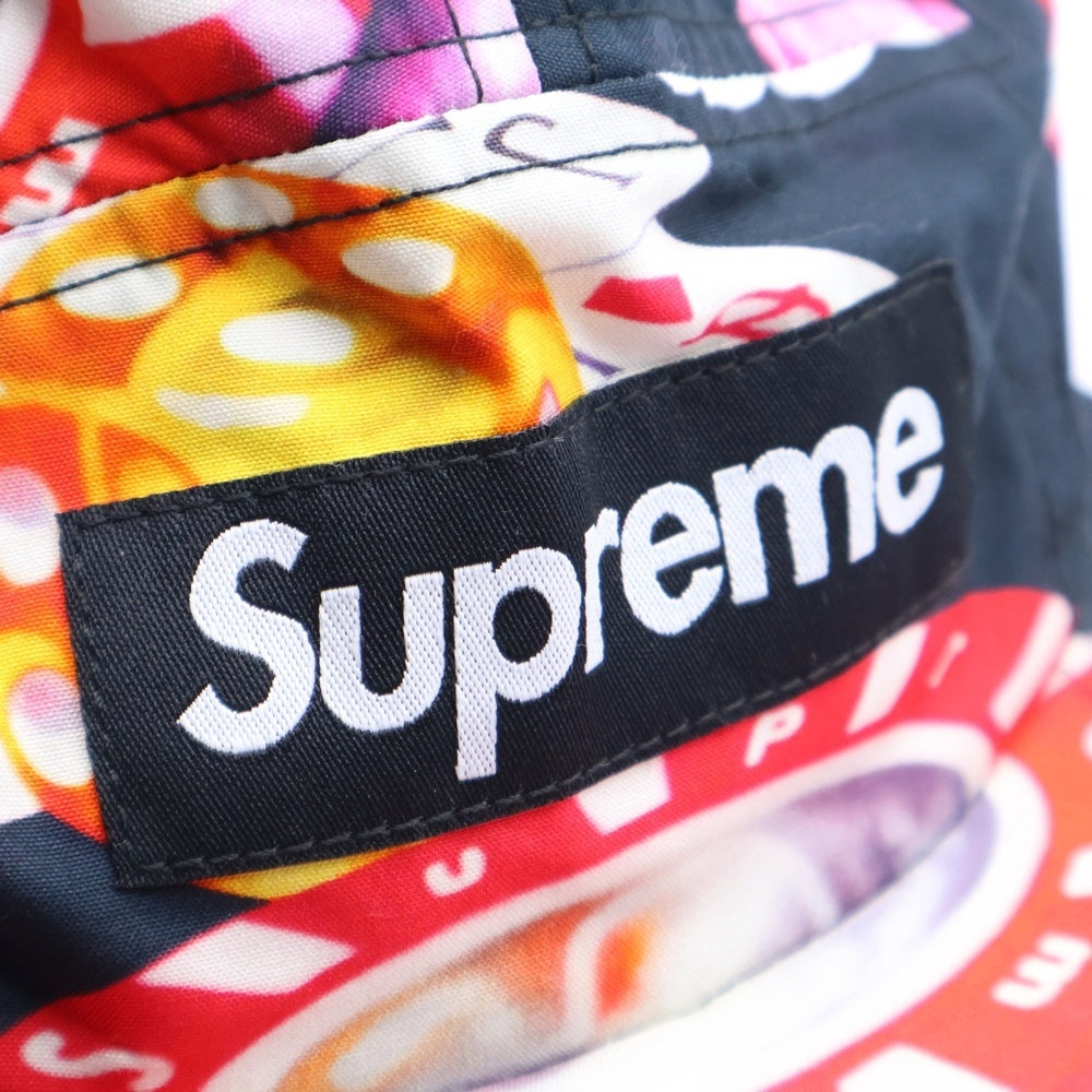 SUPREME(シュプリーム) 18AW Casino Camp Capカジノモチーフ キャンプキャップ マルチ