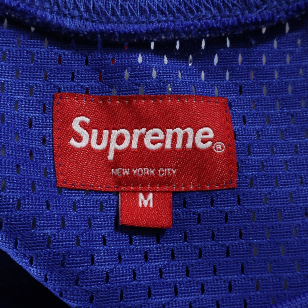 SUPREME(シュプリーム) 19SS Rhinestone Basketball Jersey ラインストーンバスケットボールジャージー メッシュタンクトップ ブルー