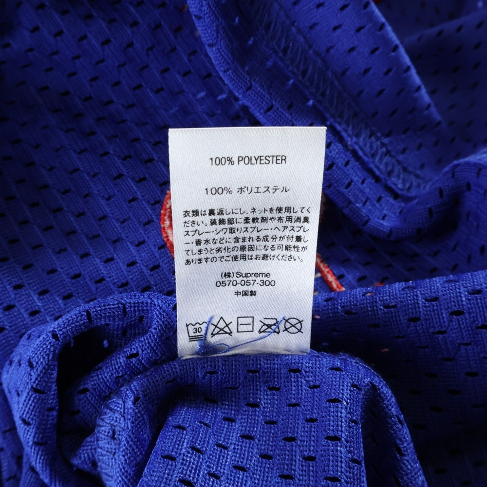 SUPREME(シュプリーム) 19SS Rhinestone Basketball Jersey ラインストーンバスケットボールジャージー メッシュタンクトップ ブルー