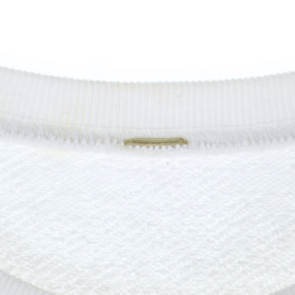 CHROME HEARTS(クロムハーツ) Y NOT Crewneck Sweat ワイノット 総柄クロス パイル地 クルーネックスウェット ホワイト