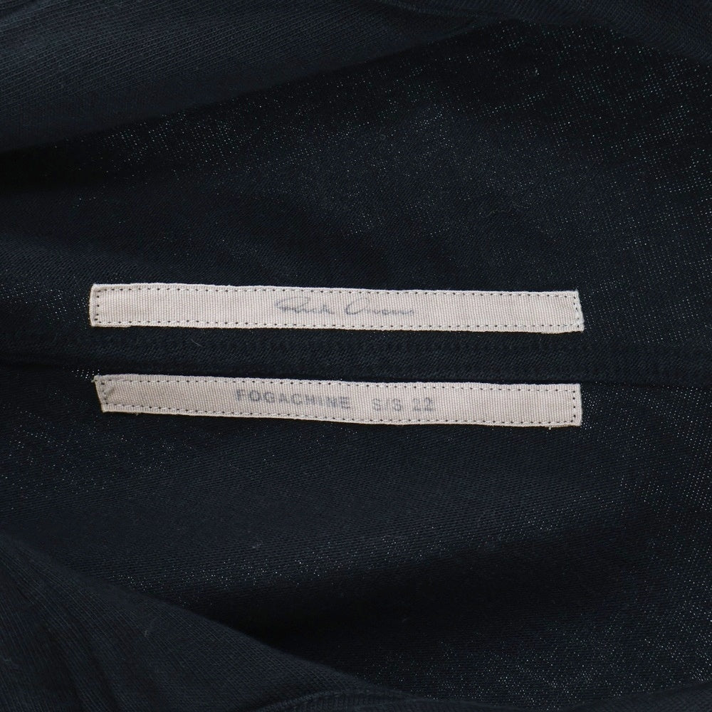 Rick Owens(リックオウエンス) 22SS FOGACHINE ジップアップ トラック ジャケット ブラック RU01B1271‐BA