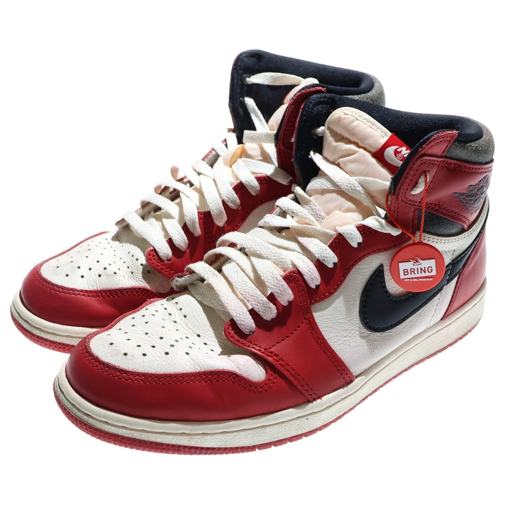 NIKE(ナイキ) AIR JORDAN 1 LOST&FOUND DZ5485-612 エアジョーダン1 ロスト&ファウンド シカゴ ハイカットスニーカー ホワイト/レッド US9/27cm