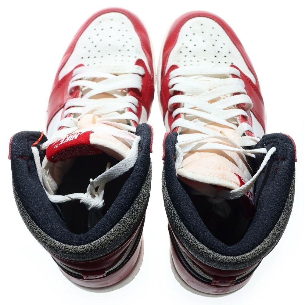 NIKE(ナイキ) AIR JORDAN 1 LOST&FOUND DZ5485-612 エアジョーダン1 ロスト&ファウンド シカゴ ハイカットスニーカー ホワイト/レッド US9/27cm