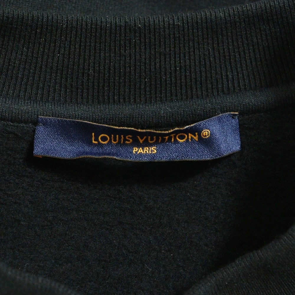 LOUIS VUITTON(ルイヴィトン) LVコミックス オウルパッチ クルーネックスウェットトレーナー ブラック RM231 VW3 HOY79W