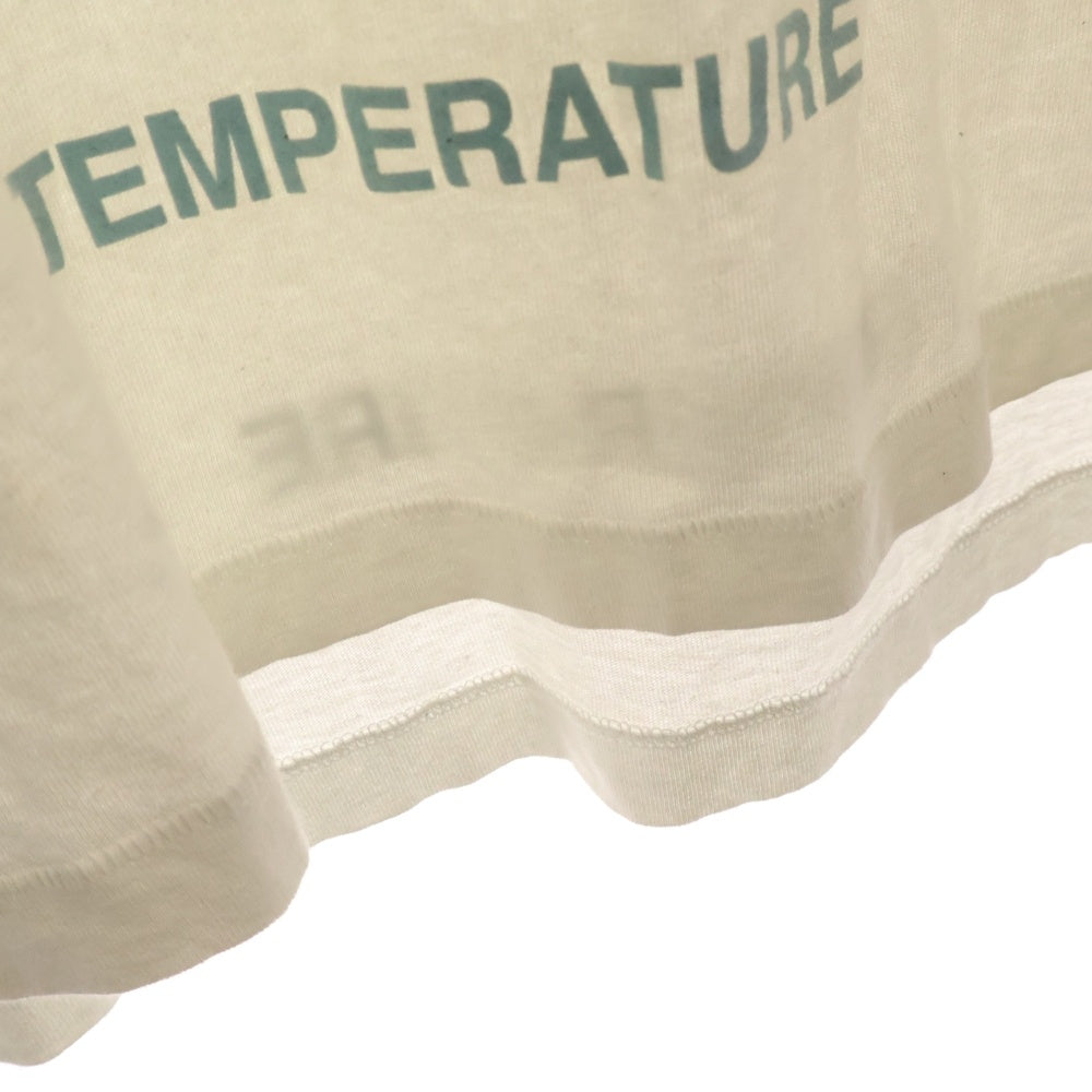 OFF-WHITE(オフホワイト) ロゴプリント 半袖Tシャツカットソー ホワイト/イエロー OMAA002S 18 185006