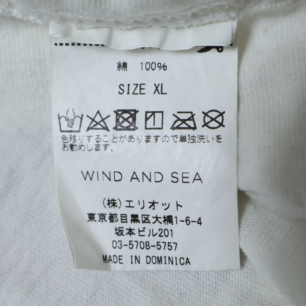 WIND AND SEA(ウィンダンシー) 20AW STAR AND STRIPES PHPTO PRINT TEE プリント 半袖Tシャツカットソー ホワイト WDS-20A-CS-05