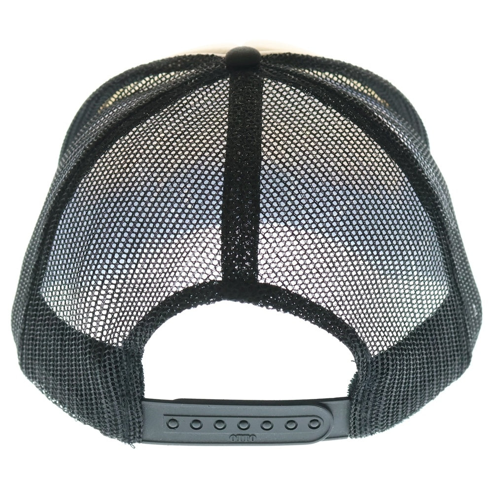 NO BRAND(ノーブランド) メッシュ トラッカーキャップ ブラック/ホワイト