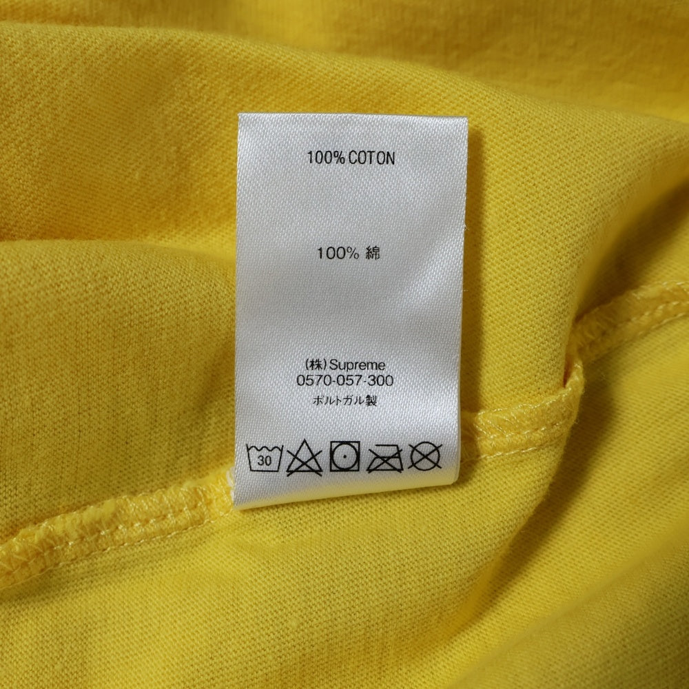 SUPREME(シュプリーム) 20SS Intarsia Script Tee インターシャロゴ 半袖Tシャツカットソー イエロー