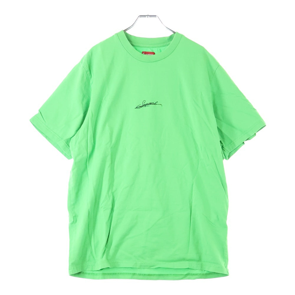SUPREME(シュプリーム) 20SS Signature S/S Top シグネチャーロゴ半袖Tシャツ グリーン カットソー