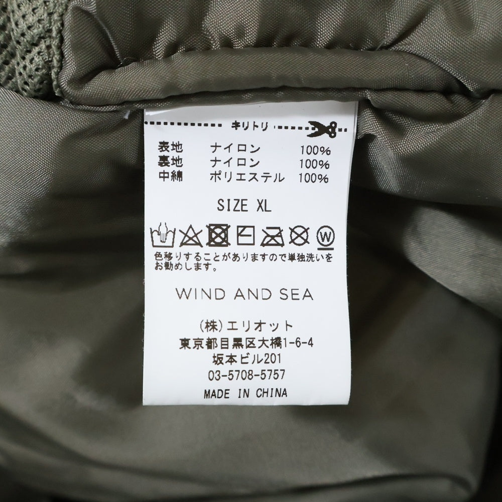 WIND AND SEA(ウィンダンシー) 20SS LEVEL7 ミリタリーインサレーションジャケット カーキ WDS-20S2-CS-03