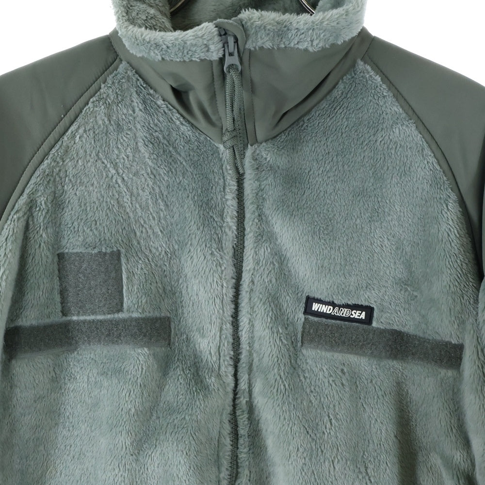 WIND AND SEA(ウィンダンシー) 19AW MILITARY FLEECE JACKET ミリタリーフリースジャケット カーキ WDS-19A-JK-01
