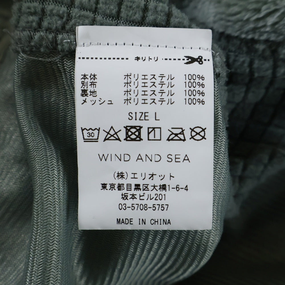 WIND AND SEA(ウィンダンシー) 19AW MILITARY FLEECE JACKET ミリタリーフリースジャケット カーキ WDS-19A-JK-01