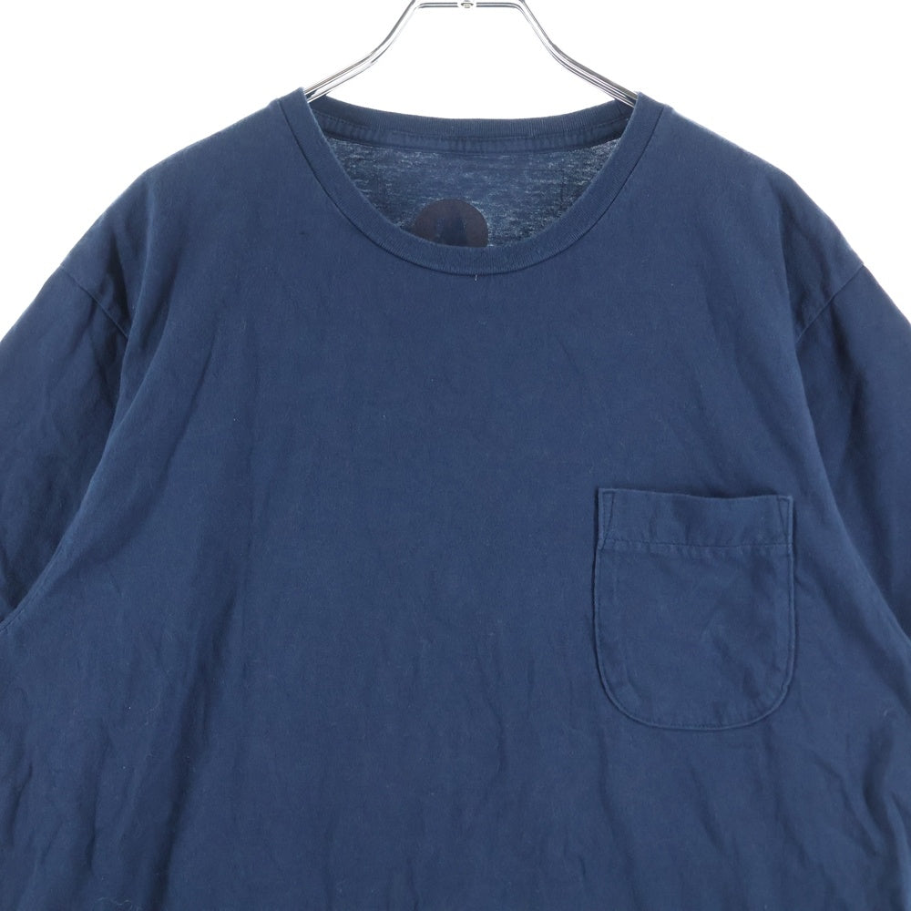 NO BRAND(ノーブランド) バックスタープリント 半袖Tシャツカットソー ネイビー