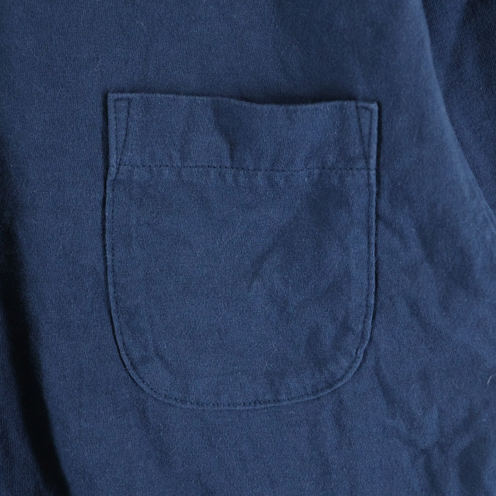 NO BRAND(ノーブランド) バックスタープリント 半袖Tシャツカットソー ネイビー