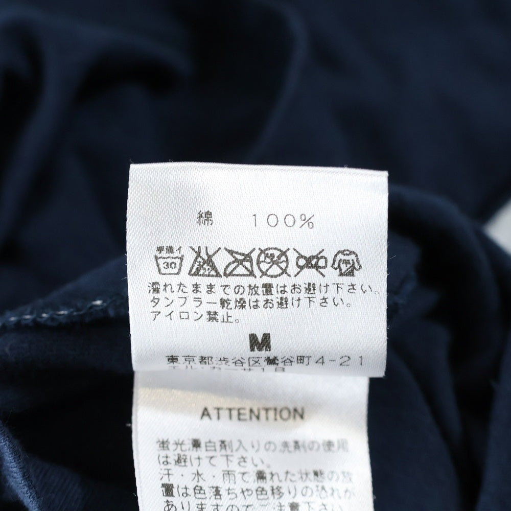 NO BRAND(ノーブランド) バックスタープリント 半袖Tシャツカットソー ネイビー