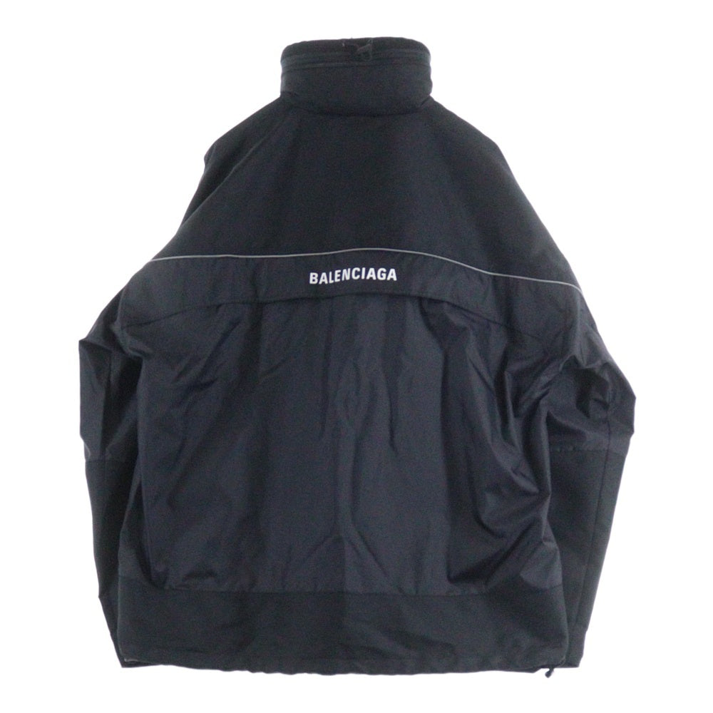 BALENCIAGA(バレンシアガ) 18AW 80sロゴウィンドブレーカーナイロンジャケット 533917 TA018 ブラック