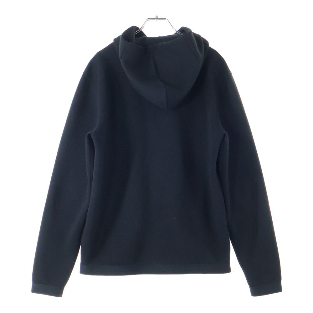 EMPORIO ARMANI EA7(エンポリオアルマーニイーエーセブン) 胸ロゴジップアップパーカー 3HPM99 PJ4EZ ブラック