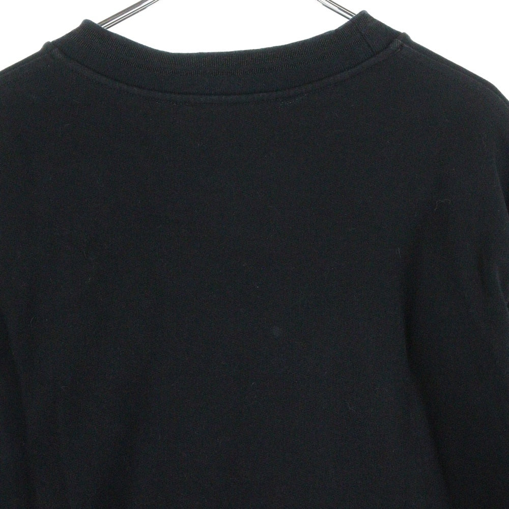 DOLCE & GABBANA(ドルチェアンドガッバーナ) クラウンKロゴ刺繍クルーネックスウェットトレーナー G9OW6Z ブラック